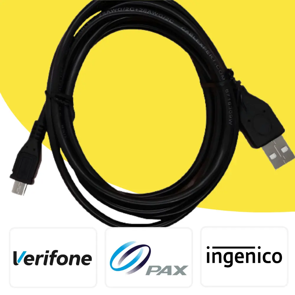 Câble de liaison TPE - Caisse USB (A) M/μUSB (B) M | E-monétique